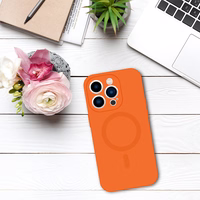 TEL PROTECT MagSilicone Viedtālruņa apvalks Iphone 11 - oranžs