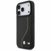 BMW M Carbon Line & Logo Magnētiskais viedtālruņa apvalks iPhone 17 Pro - dzeltens