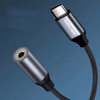 Beline Adapteris USB-C/Jack 3,5mm pelēks DAC Samsung/iPhone 15