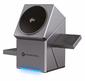 Bezvadu charging station Forcell 3in1 (F-06) (MagSafe) (Phone; Pods; Watch) 15W