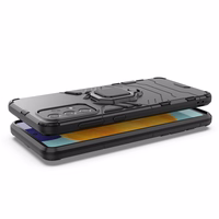 Ring Armor izturīgs hibrīda viedtālruņa apvalks ar magnētisko turētāju Samsung Galaxy A73 melns