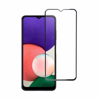 Aizsargstikls Blue Star - SAMSUNG A22 5G pilna seja (pilna līme ar rāmi/mazs izmērs) - melns Aizsargstikls Blue Star