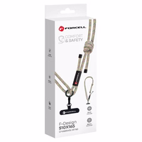 FORCELL F-DESIGN S10X165 šķērsvirziena telefona siksniņa ar regulējamu garumu (maks. 82,5cm cilpā) zaļa rozā violeta