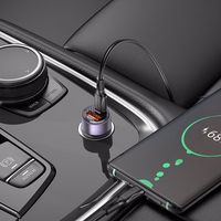 Auto lādētājs Borofone BZ20 PD20W+QC3.0 38W melns