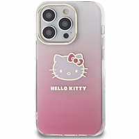 Hello Kitty IML Gradient Electrop Kitty Head viedtālruņa apvalks iPhone 13 Pro Max - rozā