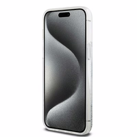 DKNY viedtālruņa apvalks iPhone 15 Pro Max 6,7" DKHCP15XLBNAET balts HC šķidrie spīdumi ar arku logotipu