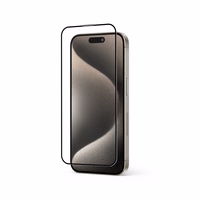 Crong Anti-Bacterial 3D Armor Glass - 9H rūdīts stikls the entire iPhone 15 Pro screen + installation frame