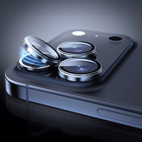 Rock Pure Series Kameras objektiiva stikls uz iPhone 17 kameras (2 gab.) melns