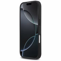 Mercedes Ādas Vintage Logo Magnētiskais Viedtālruņa apvalks iPhone 17 - Melns