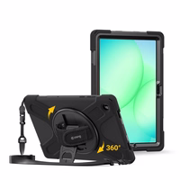Crong Defender Plus - Rugged maciņš Samsung Galaxy Tab A11+ 10.9" (melns)