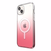 Speck Presidio Perfect-Clear + Ombre + MagSafe - iPhone 15 Plus / 14 Plus maciņš with MICROBAN Coating (Clear / Vintage Rose Fade)