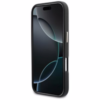 GUESS korpuss priekš IPHONE 17 GUHCP17S5PS4RGGK (PU FW Resin Logo) melns