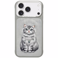 Nimmy Lucky Fashion Cat MagSafe maciņš iPhone 17 Pro pelēks