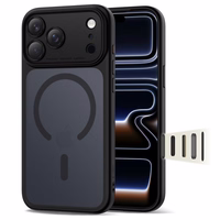 Tech-Protect Magpeak MagSafe CC viedtālruņa apvalks iPhone 17 Pro Max - matēti melns