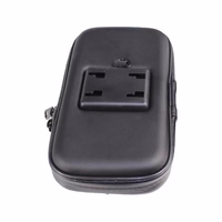 Velosipēdu telefona ūdensizturīgs stiprinājums, universālais telefona turētājs velosipēdiem un motocikliem XL izmēra (maks. telefona izmērs: 165 mm x 80 mm) - melns (bez stūres stiprinājuma)