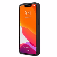 Karl Lagerfeld Ādas Ikonik Karl's Head Metāla apvalks iPhone 13 mini - melns