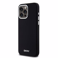 DKNY DKHMP14XSMCHLK iPhone 14 Pro Max6.7" melns maciņš Liquid Silicone Small Metal Logo MagSafe
