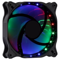 Aerocool COSMO12FRGB PC Fan 12cm LED RGB Molex Connector Silent melns