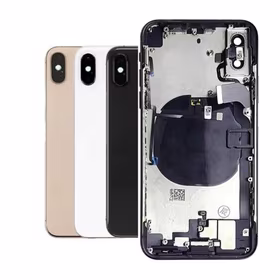 Aizmugurējais vāciņš Saderīgs ar iPhone X / Balts / (full housing + preinstalled small parts) / OEM