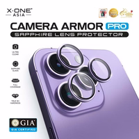 X-ONE Sapphire Camera Armor Pro - iPhone 17 kameras aizsargs - sudraba
