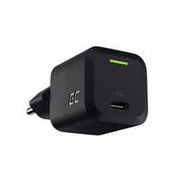 USB lādētājs Green Cell PowerGaN 33W PD 3.0 QC 3.0 1x USB-C melns