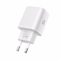 Tech-Protect NCA30 PD 30W QC3.0 USB-A / USB-C sienas lādētājs + USB-C / Lightning kabelis 100cm - balts