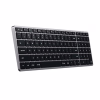 Bezvadu keyboard QWERTY Satechi Slim X2 ST-BTSX2M space pelēks