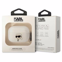 Karl Lagerfeld KLAPHNIKTCT AirPods Pro apvalks caurspīdīgs Karl`s Head