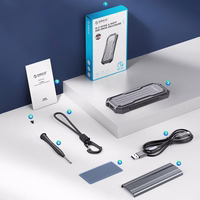 Orico OXS2C3-G2 M.2 NVMe/SATA SSD USB-C 3.2 taktiskais pastiprināts disku ietvars - pelēks