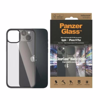 PanzerGlass ClearCase antibakteriālais viedtālruņa apvalks iPhone 14 Plus / 15 Plus - caurspīdīgs un melns