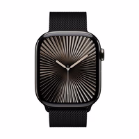 Crong Milano Steel - Stainless Steel siksniņa Apple Watch 44/45/46/49 mm (melns)