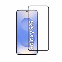 Aizsargstikls Blue Star - SAMSUNG Galaxy S25+/S25 Edge Pilna seja (pilna līme/apvalka draudzīgs) - melns Aizsargstikls Blue Star