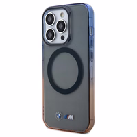 BMW Gradient Bumper Magnētiskais viedtālruņa apvalks iPhone 15 Pro Max - pelēks