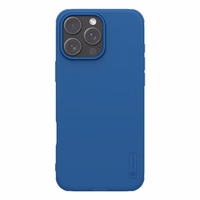 Nillkin Super Frosted Shield Pro Magnētiskais viedtālruņa apvalks iPhone 16 Pro zils