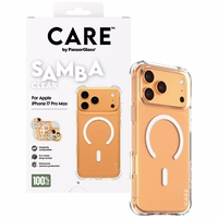 CARE by PanzerGlass Modes Samba apvalks ar baltu Magnētisko iPhone 17 Pro Max - Caurspīdīgs