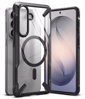 Ringke Fusion X Magnetic MagSafe Maciņš for Samsung Galaxy S26+ - Clear melns