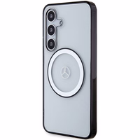 Mercedes ar logotipu Magnētiskais viedtālruņa apvalks Samsung Galaxy S24 - caurspīdīgs