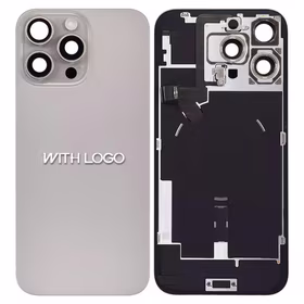 Aizmugurējais vāciņš saderīgs ar iPhone 16 Pro Max / Natural Titanium / (visas daļas iekļautas) / OEM