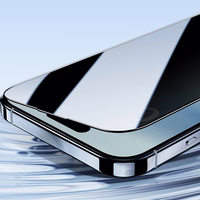 Benks Temperētā stikla Ultra Shield Privacy FK66 iPhone 16 Pro Max melns (plāns malas)