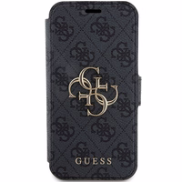 Guess 4G Metal Logo apvalks iPhone 15 Pro - pelēks