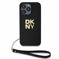 DKNY Viedtālruņa apvalks ar siksniņu un logotipu iPhone 15 Pro Max - melns