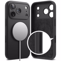 Ringke silikona magnētiskais viedtālruņa apvalks iPhone 17 Pro Max - melns