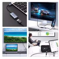 Wozinsky WACH-01 USB-C - HDMI 4K 60Hz adapteris - melns