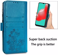 Korpuss Flower Book Samsung A556 A55 5G blue