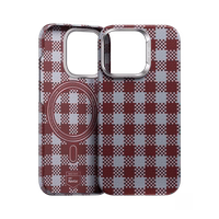 Benks magnētiskais Armor Vichy Kevlar apvalks (RF66) iPhone 16 Pro Max sarkans