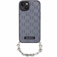 Karl Lagerfeld KLHCP14SSACKLHPG iPhone 14 6.1" sudraba/sudraba hardcase Saffiano Monogram Chain