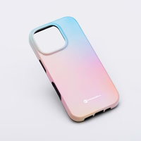 FORCELL F-PROTECT Mirage, militārā standarta pārbaudīts magnētiskais viedtālruņa apvalks IPHONE 16 PRO MAX, rozā zils