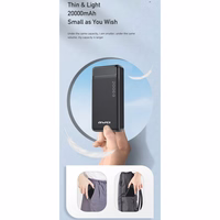 Ārējā baterija Power Bank Awei P6K 5V/2.1A 20000mAh melna