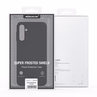 Nillkin Super Frosted Shield viedtālruņa apvalks Samsung Galaxy A14 5G / Galaxy A14 - melns