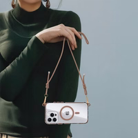 Tel Protect Strap Skaidrs viedtālruņa apvalks Iphone 17 zelts